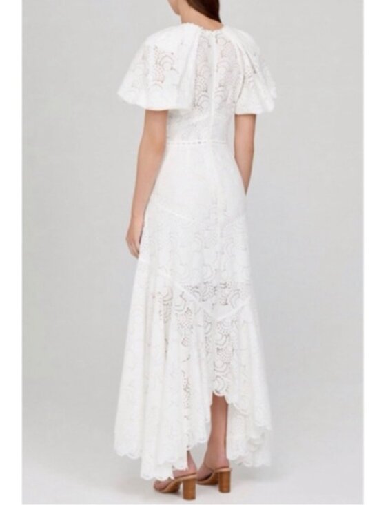 ACLER Cookes White Lace High-Low Dress US 6 - Picture 7 of 8
